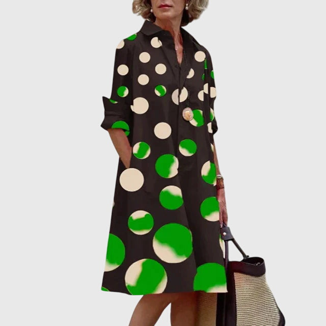 Modehus | Elegant Kjole Med Lommer