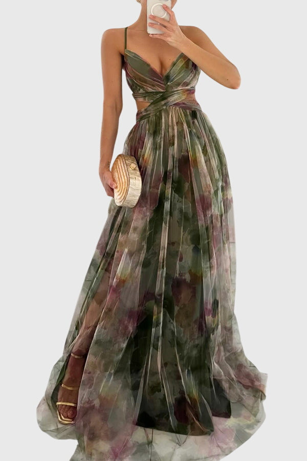 Modehus | Maxikjole med Blomsterprint