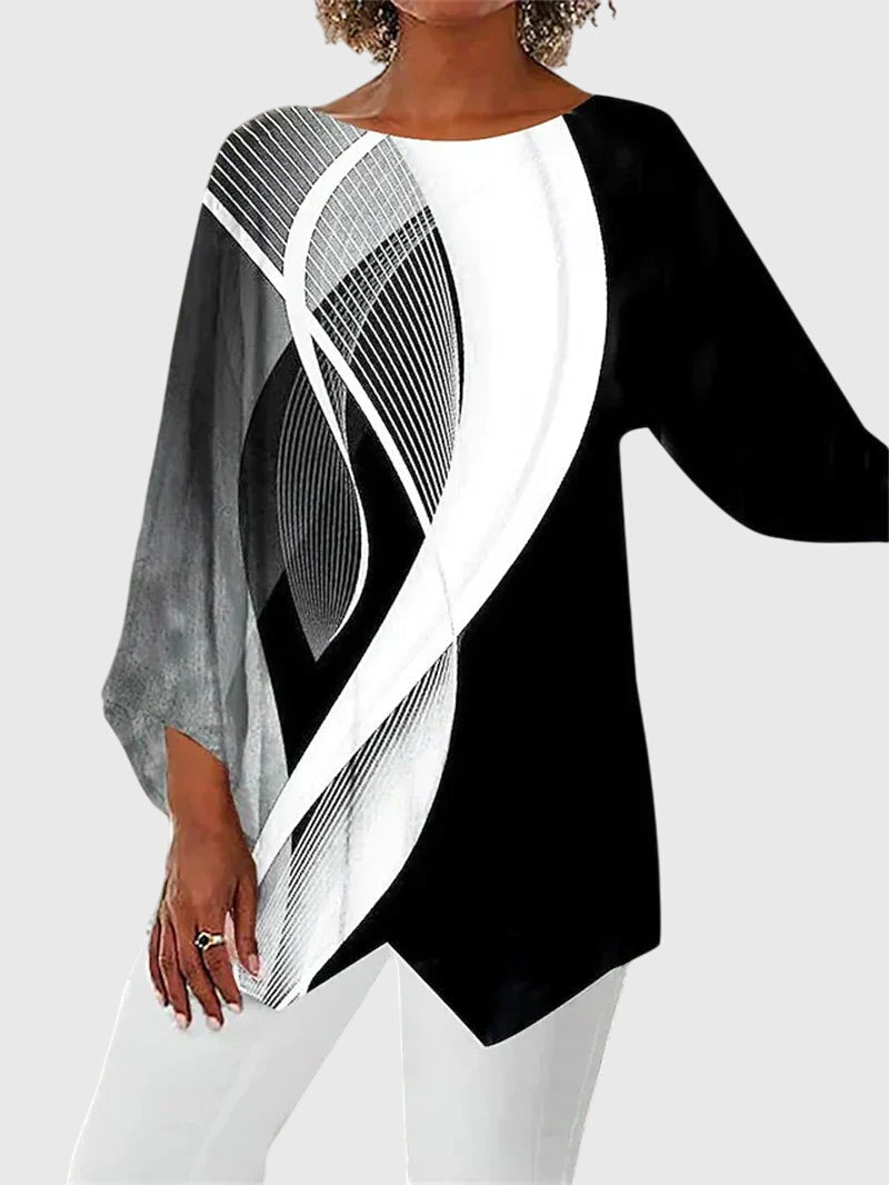 Modehus | Topp Elegant med Rund Hals