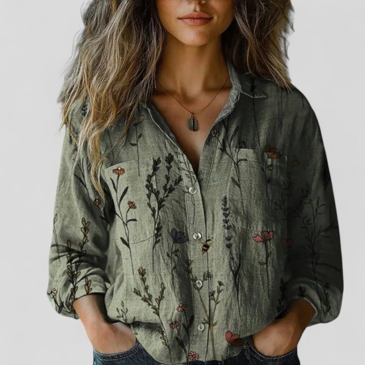 Modehus | Komfortabel Bluse Skjorte