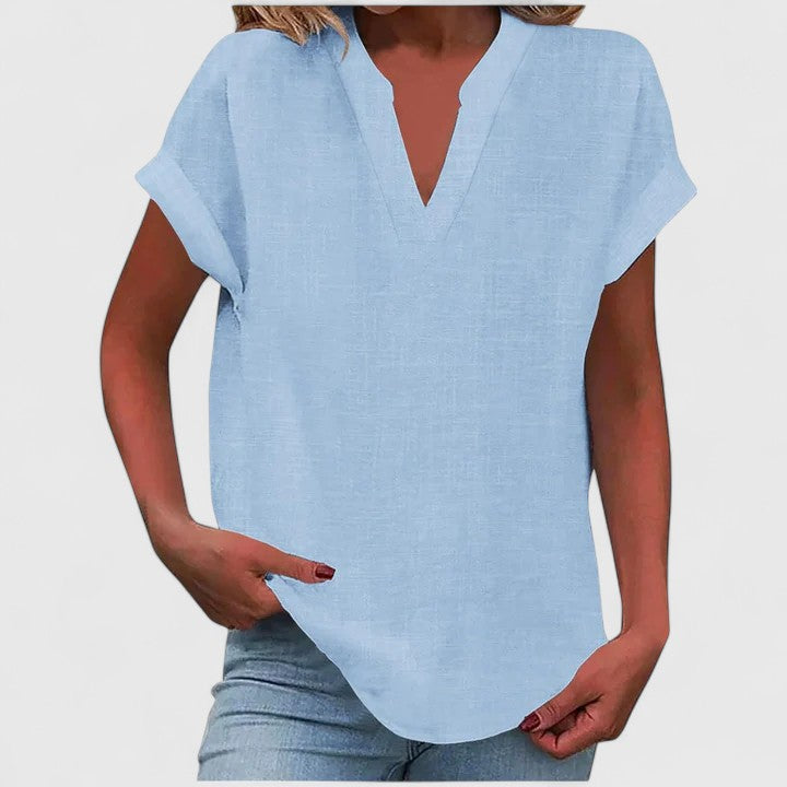 Modehus | V-Hals Bluse Komfortabel
