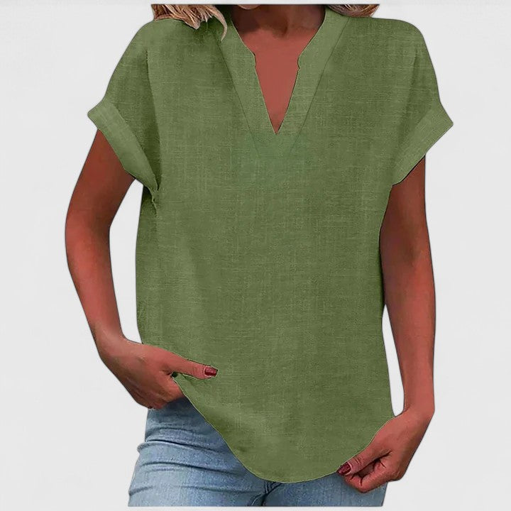 Modehus | V-Hals Bluse Komfortabel