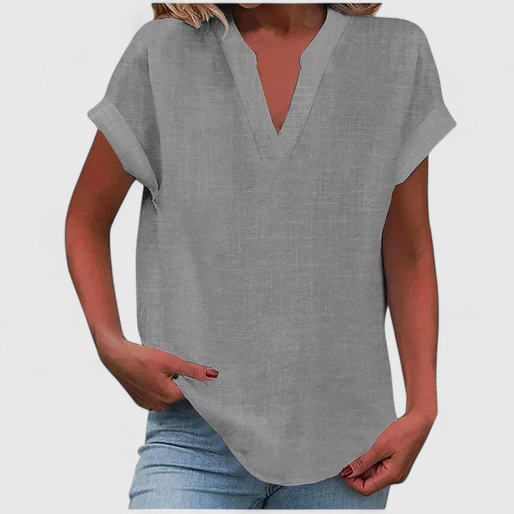 Modehus | V-Hals Bluse Komfortabel