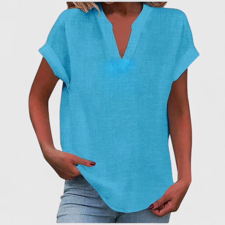 Modehus | V-Hals Bluse Komfortabel