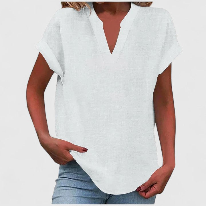 Modehus | V-Hals Bluse Komfortabel