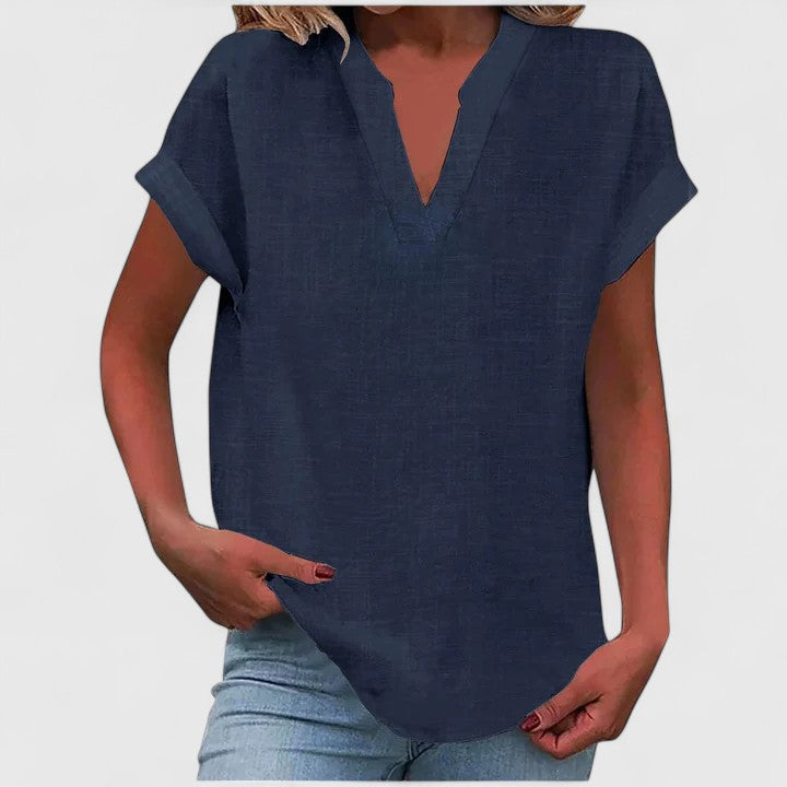 Modehus | V-Hals Bluse Komfortabel