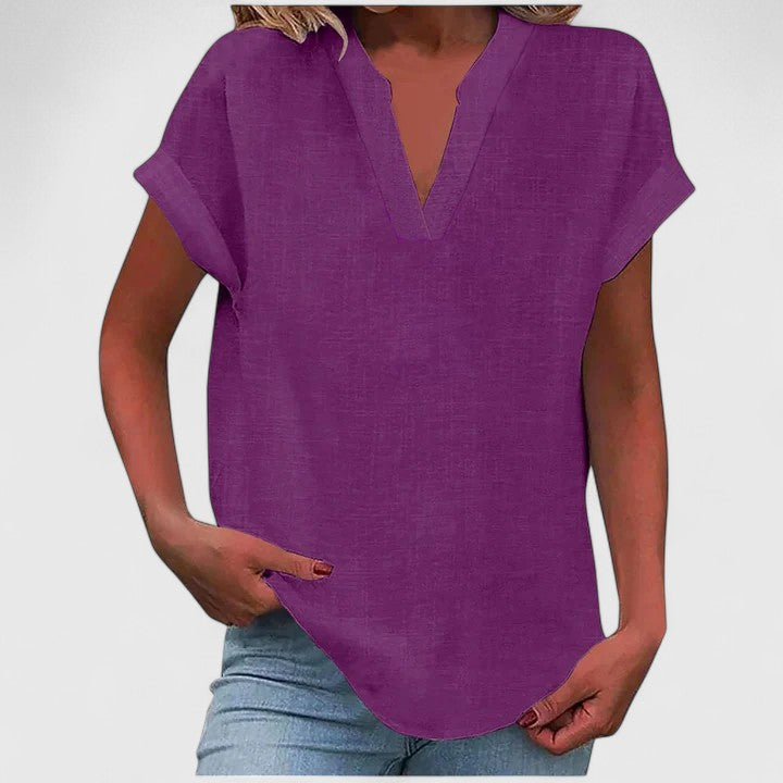 Modehus | V-Hals Bluse Komfortabel