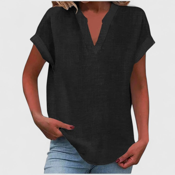 Modehus | V-Hals Bluse Komfortabel