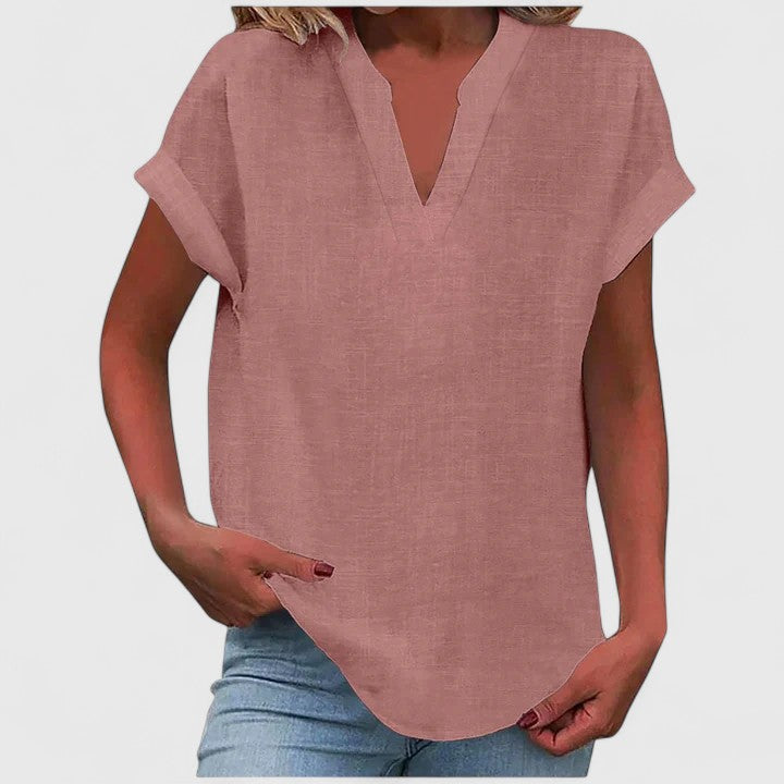 Modehus | V-Hals Bluse Komfortabel