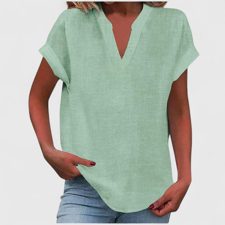 Modehus | V-Hals Bluse Komfortabel