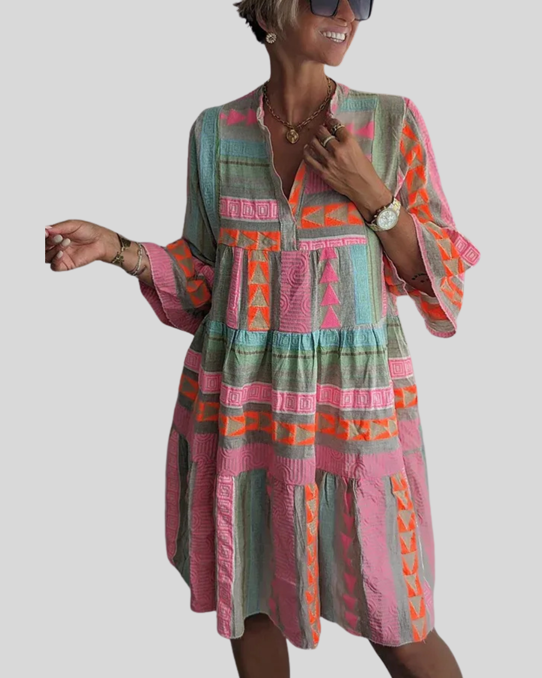 Modehus | Boho Kjole med Volanger