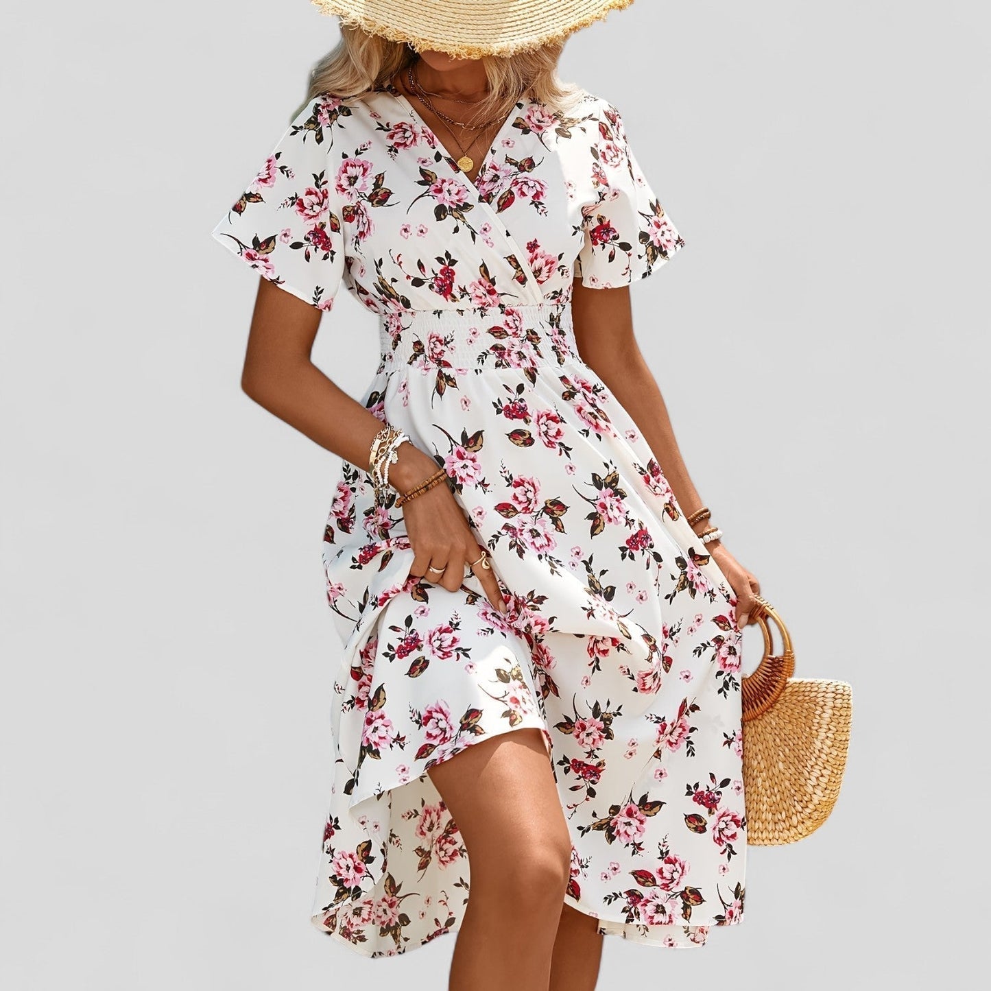 Modehus | Behagelig Sommer Midi Kjole