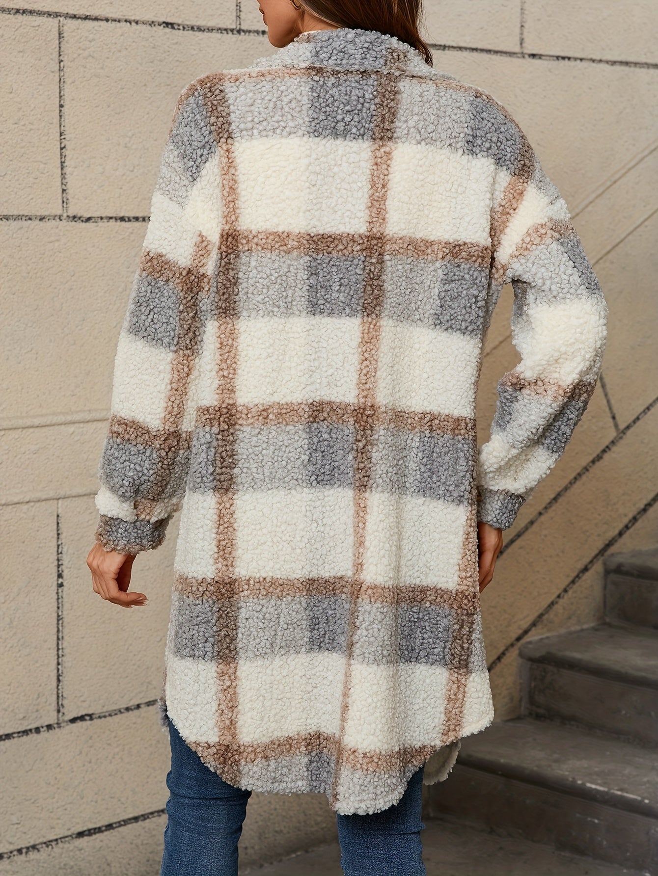 Modehus | Rutete Teddyjakke i Myk Fleece