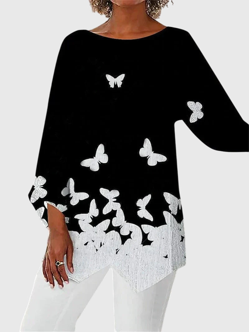 Modehus | Topp Elegant med Rund Hals