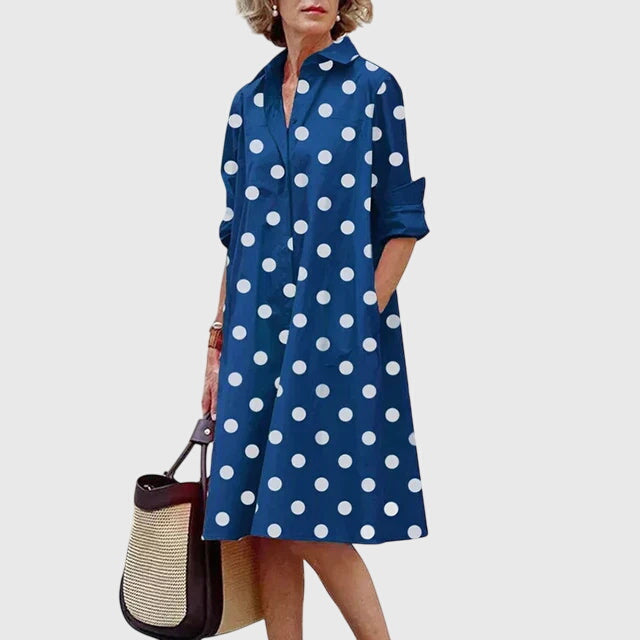 Modehus | Elegant Kjole Med Lommer