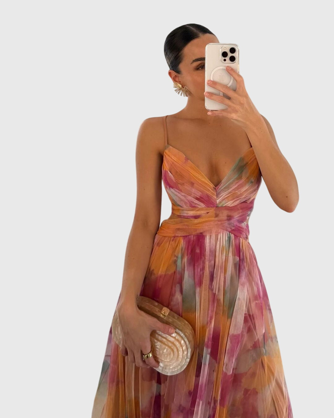 Modehus | Maxikjole med Blomsterprint