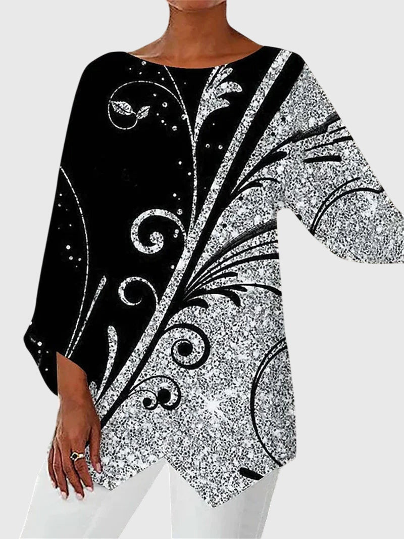 Modehus | Topp Elegant med Rund Hals