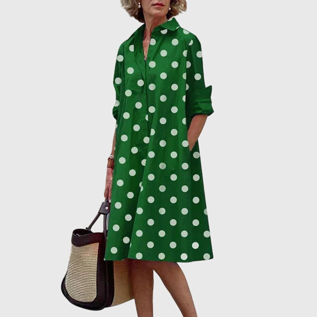 Modehus | Elegant Kjole Med Lommer