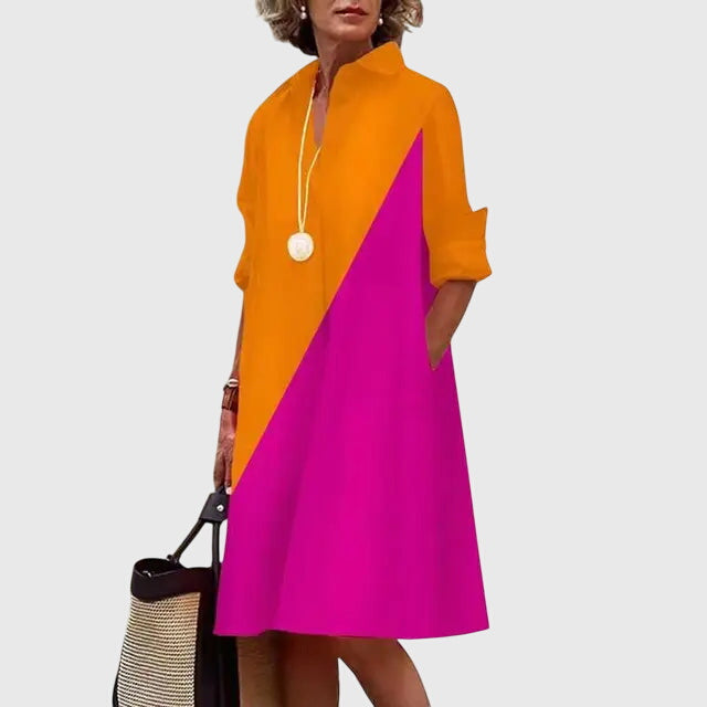 Modehus | Elegant Kjole Med Lommer
