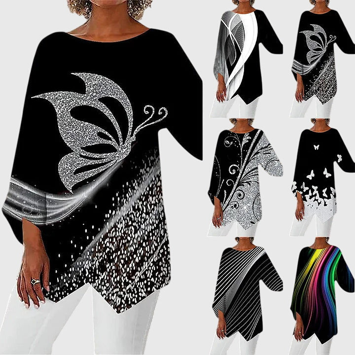 Modehus | Topp Elegant med Rund Hals