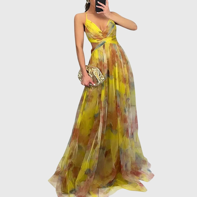 Modehus | Maxikjole med Blomsterprint