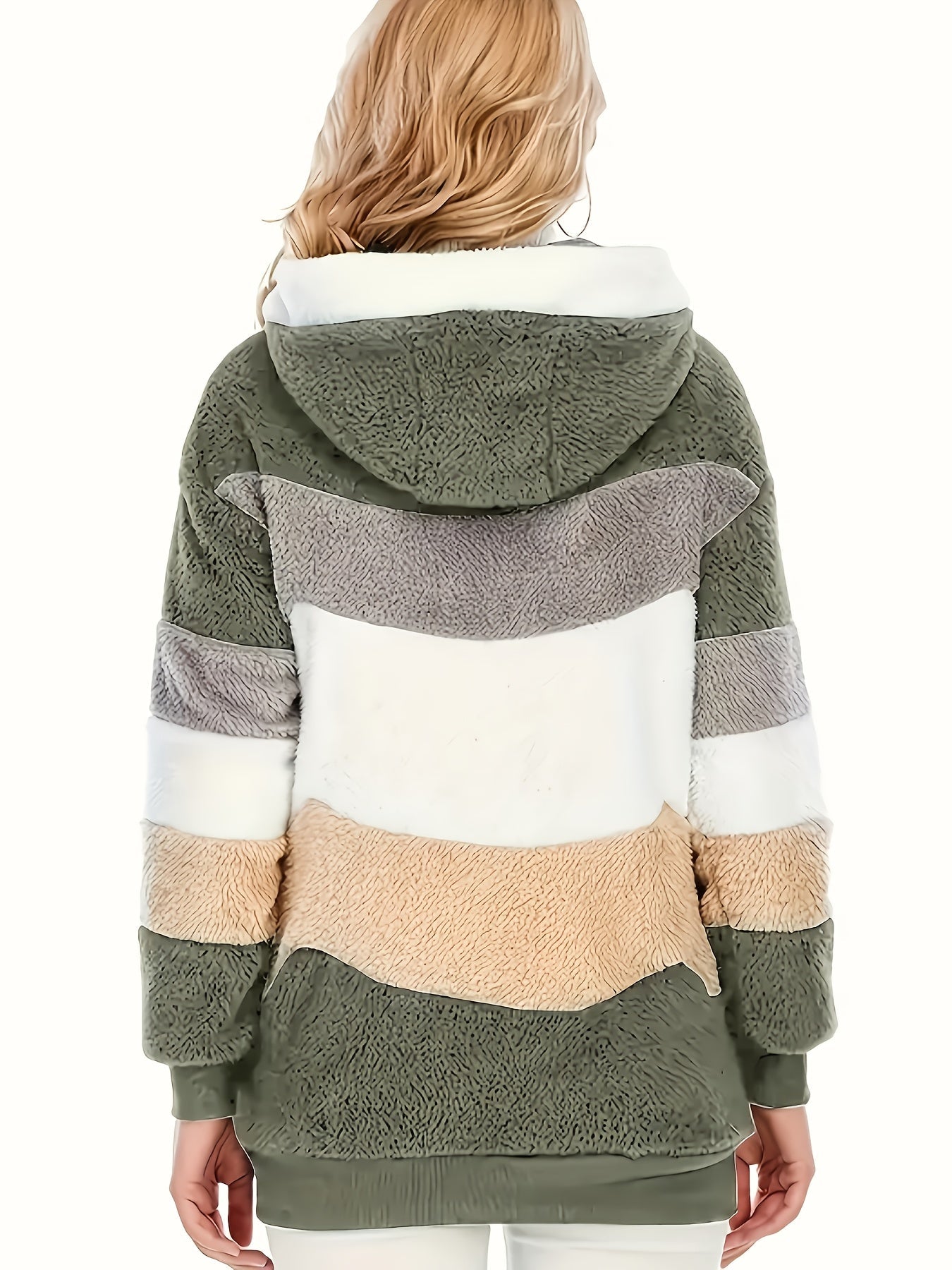 Modehus | Flerfarget Pelsjakke i Myk Fleece