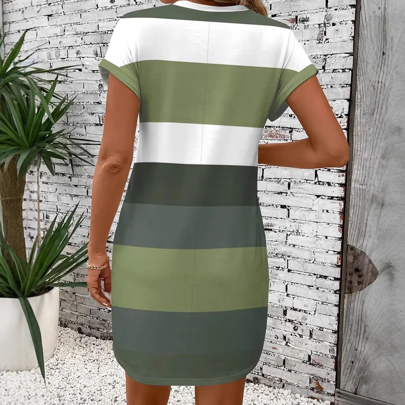 Modehus | Abito Mini Casual Color Block