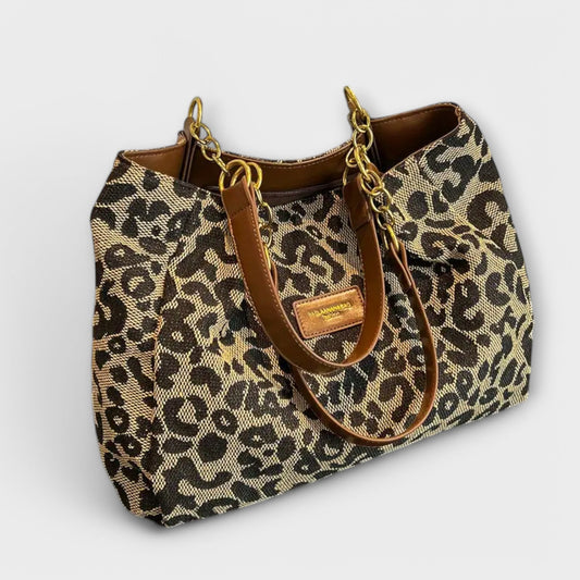 Modehus | Leopardmønstret Stoffveske