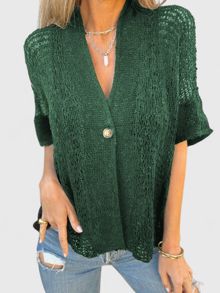 Modehus | Elegant Strikket Skjorte