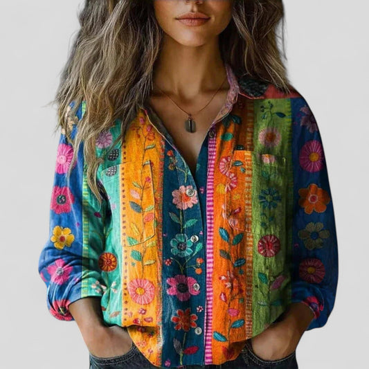 Modehus | Komfortabel Bluse Skjorte