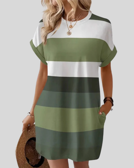 Modehus | Abito Mini Casual Color Block
