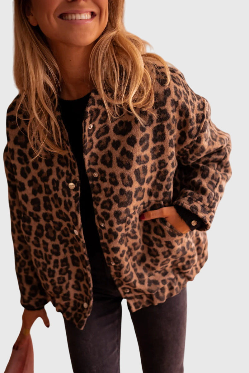 Modehus | Motetrend jakke med leopardmønster