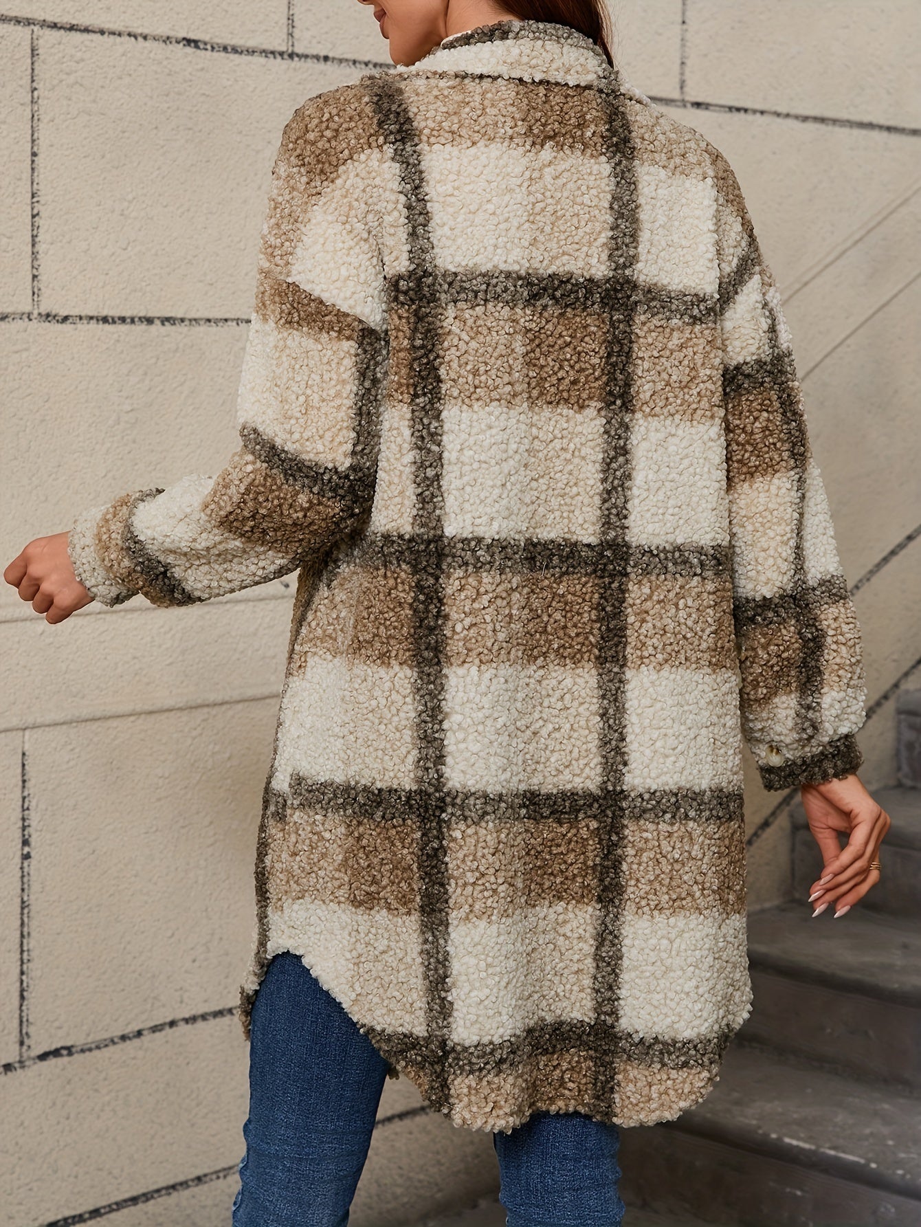 Modehus | Rutete Teddyjakke i Myk Fleece