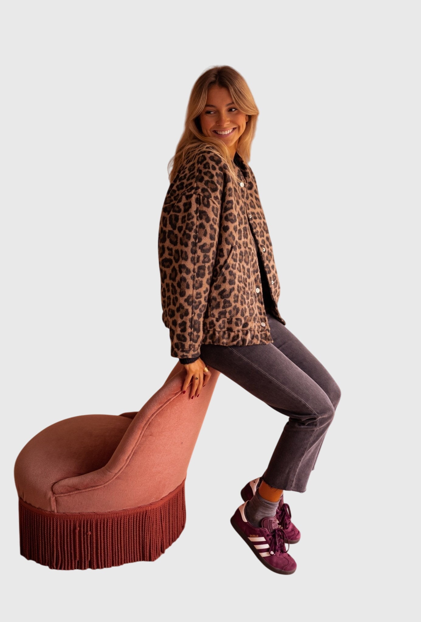 Modehus | Motetrend jakke med leopardmønster
