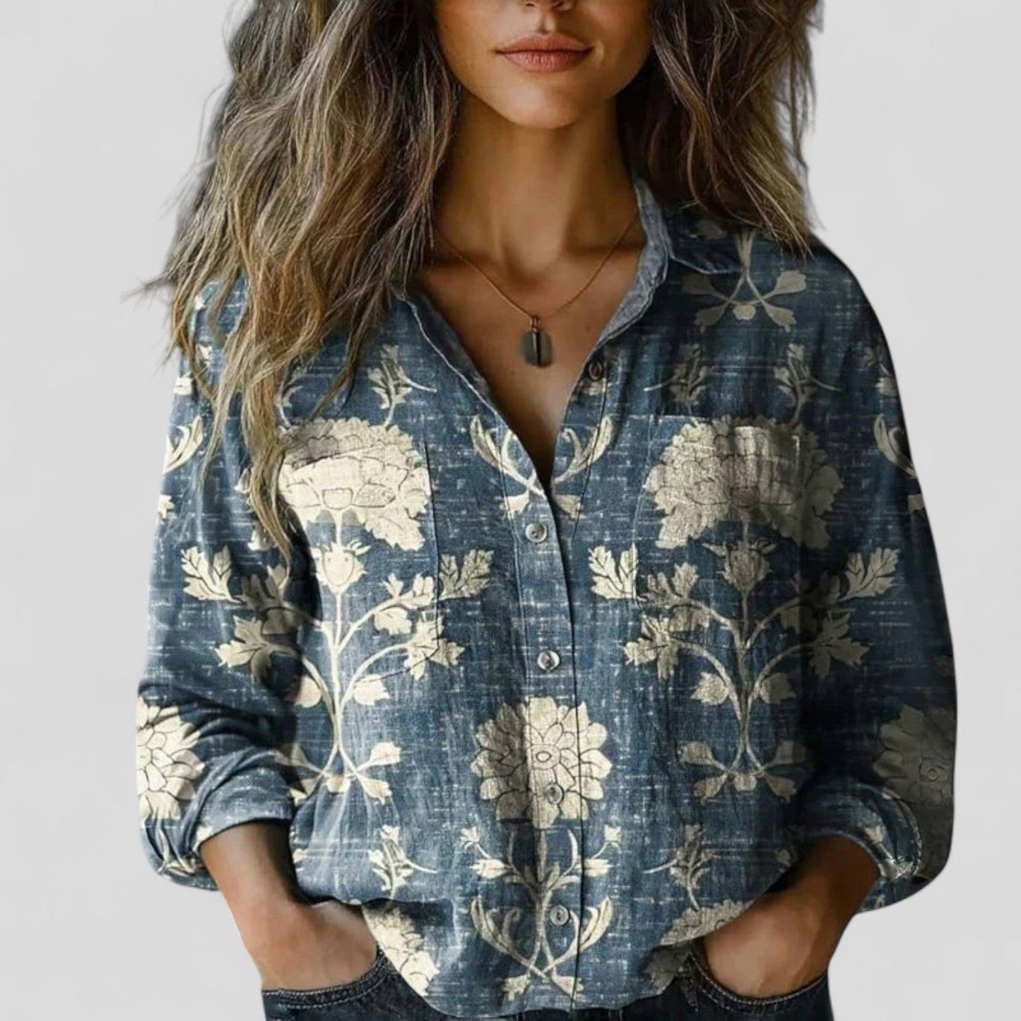 Modehus | Komfortabel Bluse Skjorte