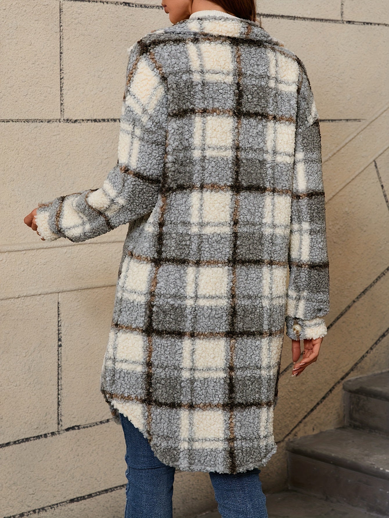 Modehus | Rutete Teddyjakke i Myk Fleece