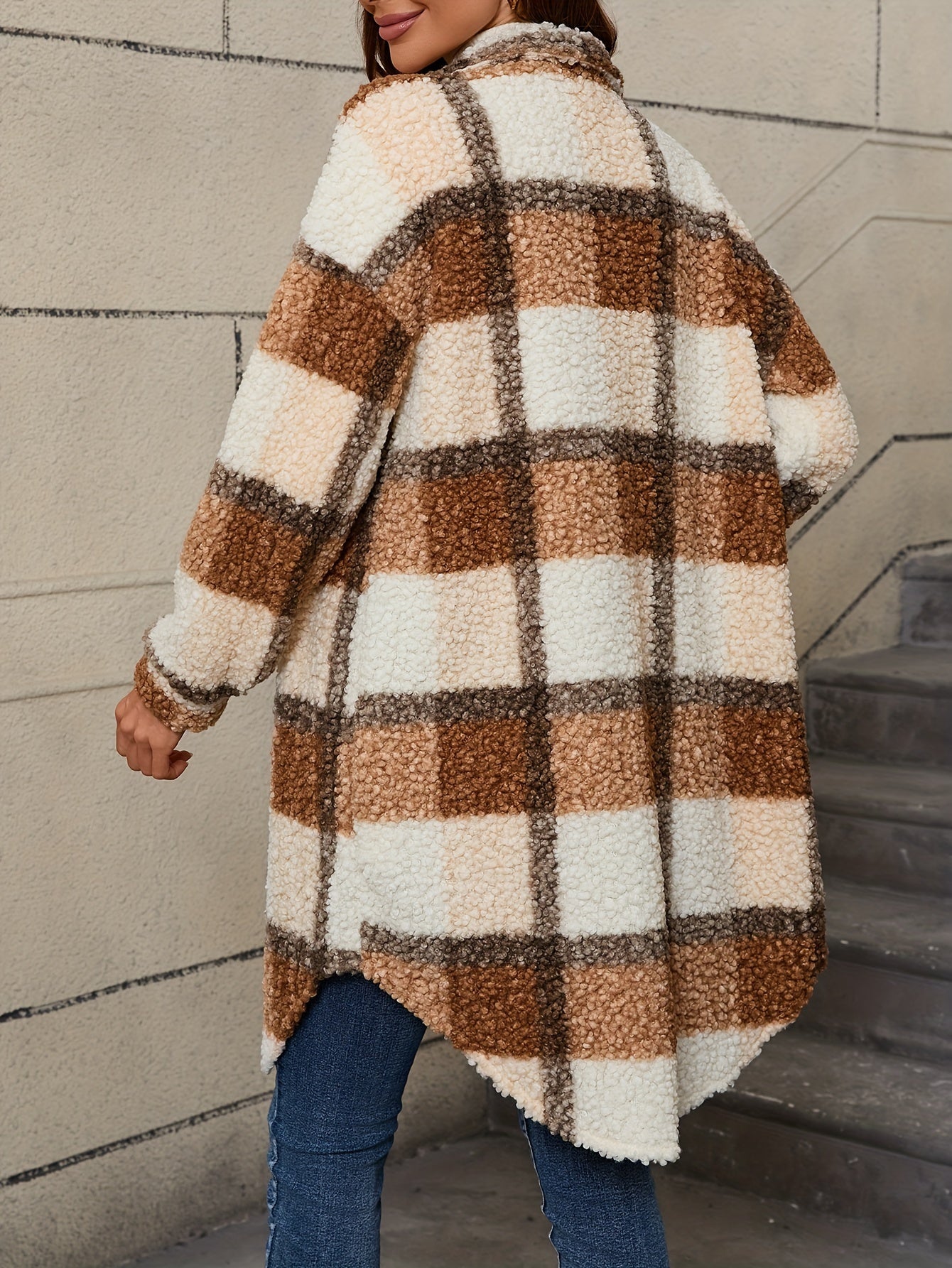 Modehus | Rutete Teddyjakke i Myk Fleece