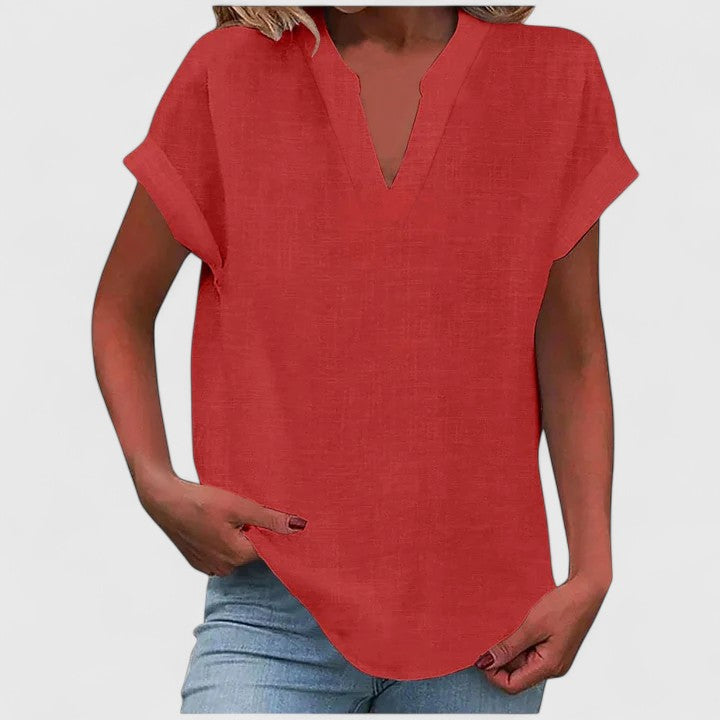 Modehus | V-Hals Bluse Komfortabel