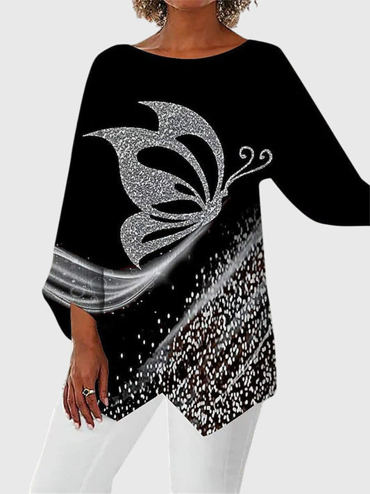 Modehus | Topp Elegant med Rund Hals