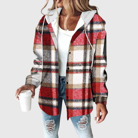 Modehus | Jakke Dame med Knapper i Nett
