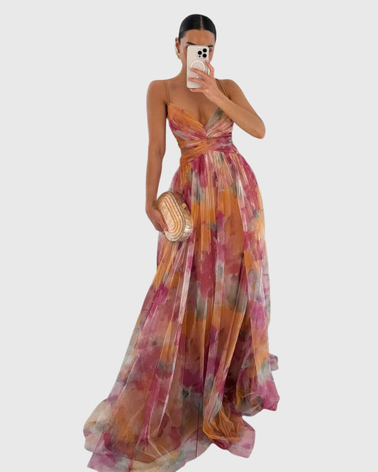 Modehus | Maxikjole med Blomsterprint