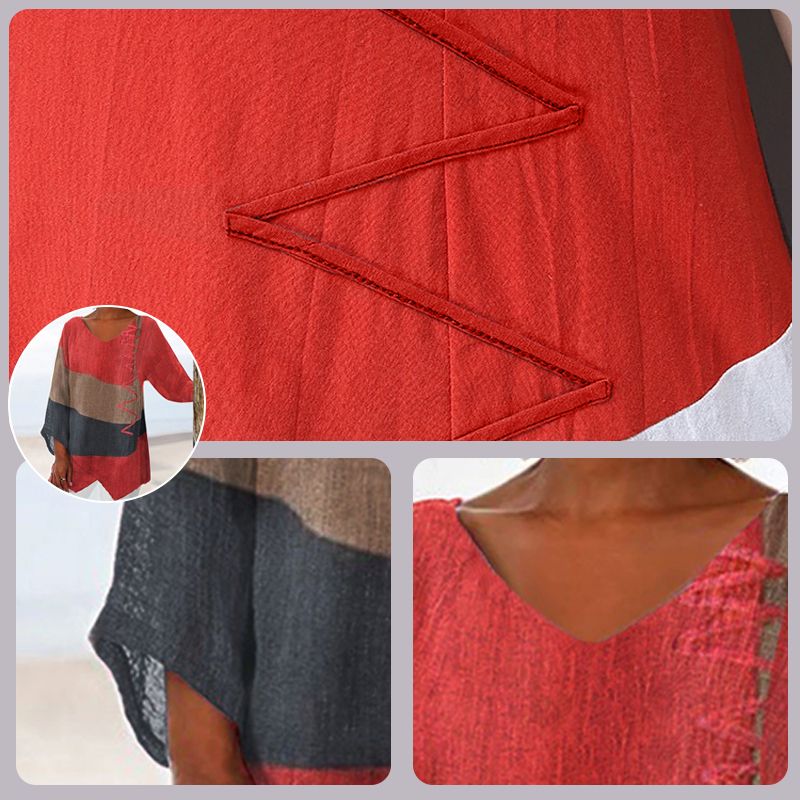 Modehus | Lett Sommer Top med Kunstnerisk Trykk