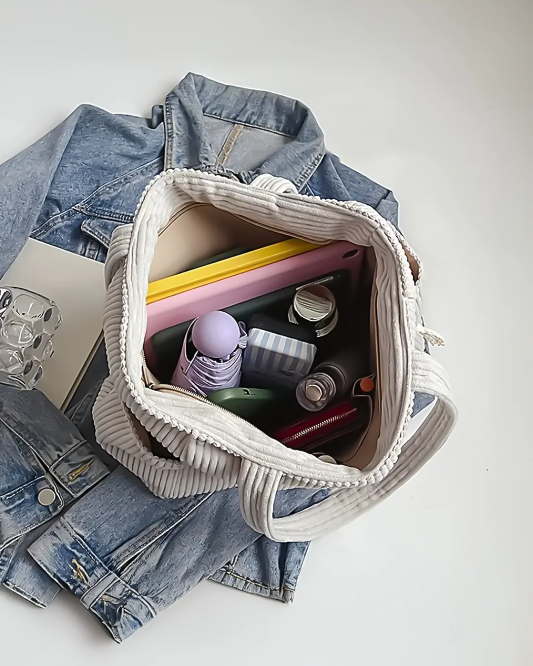 Modehus | Romslig Tote Bag med Chic Tekstur